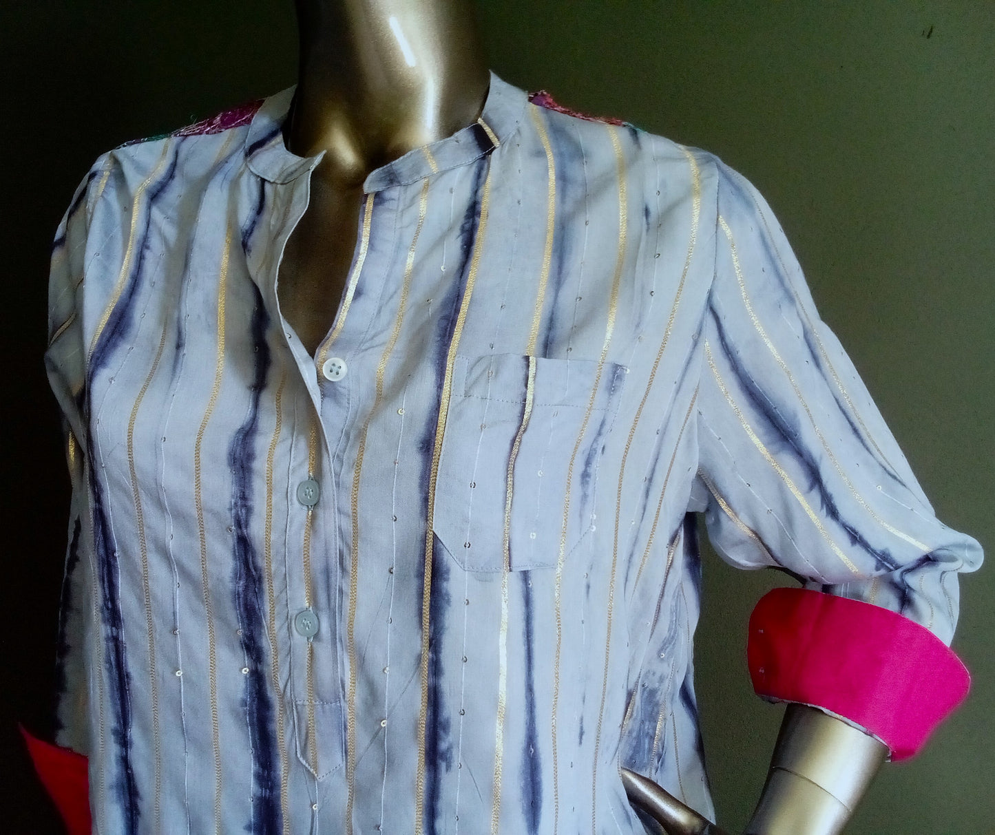 Chemise Nuit Etoilée Light Blu