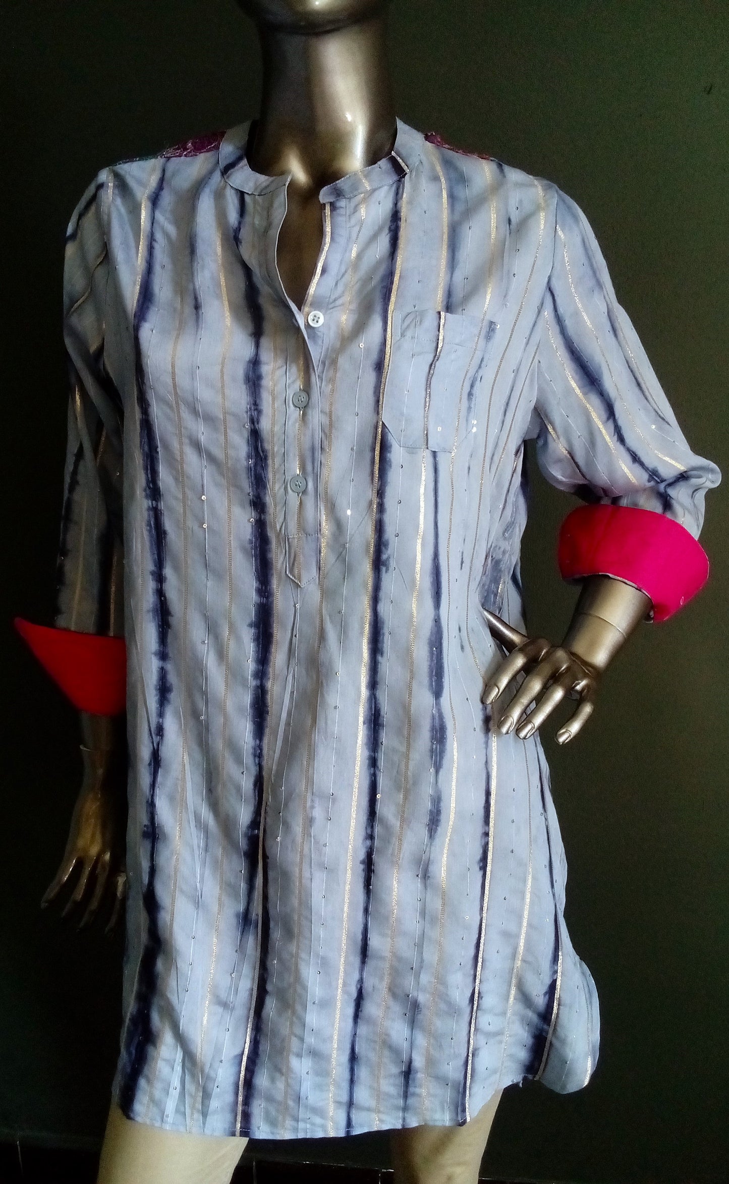 Chemise Nuit Etoilée Light Blu